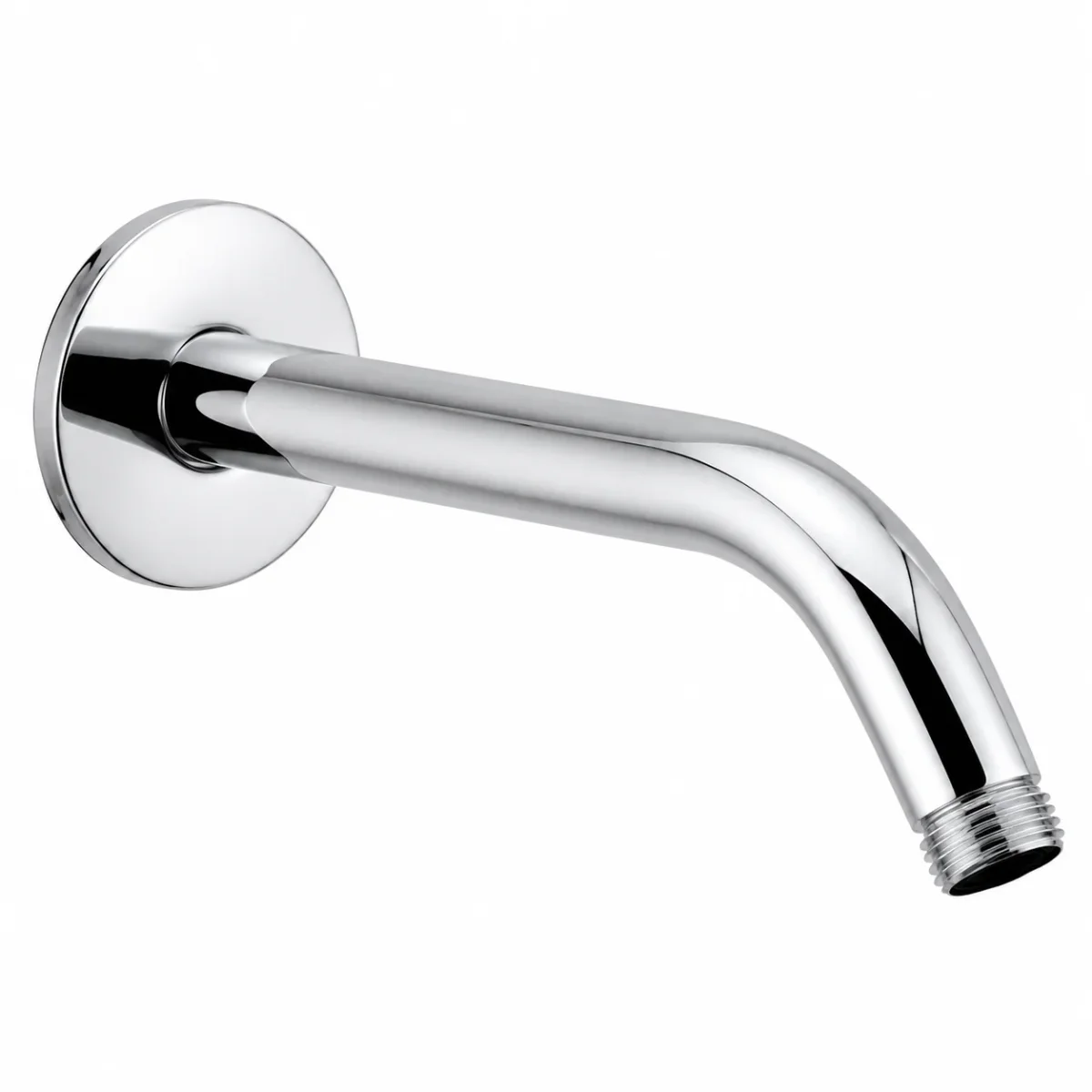 Round Stainless Steel Shower Arm with Chrome Finish