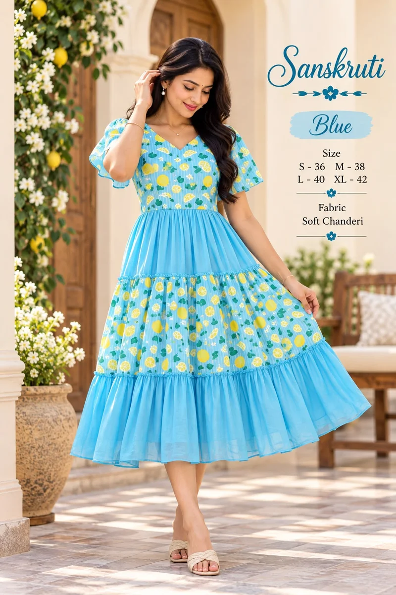 Flowral print gown