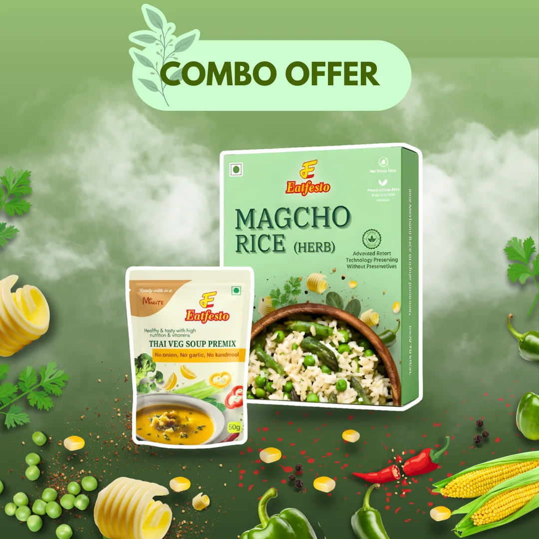 Best Thai Vegetable Soup & Herb Rice Combo