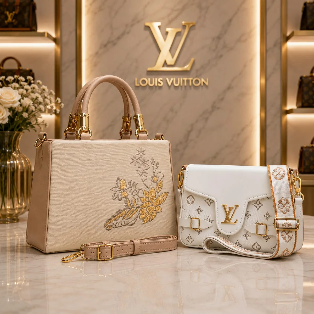 Hand bags and sling bags combo