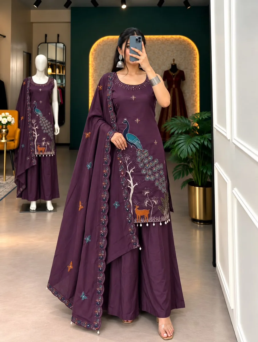 Morpankh Kurti Set