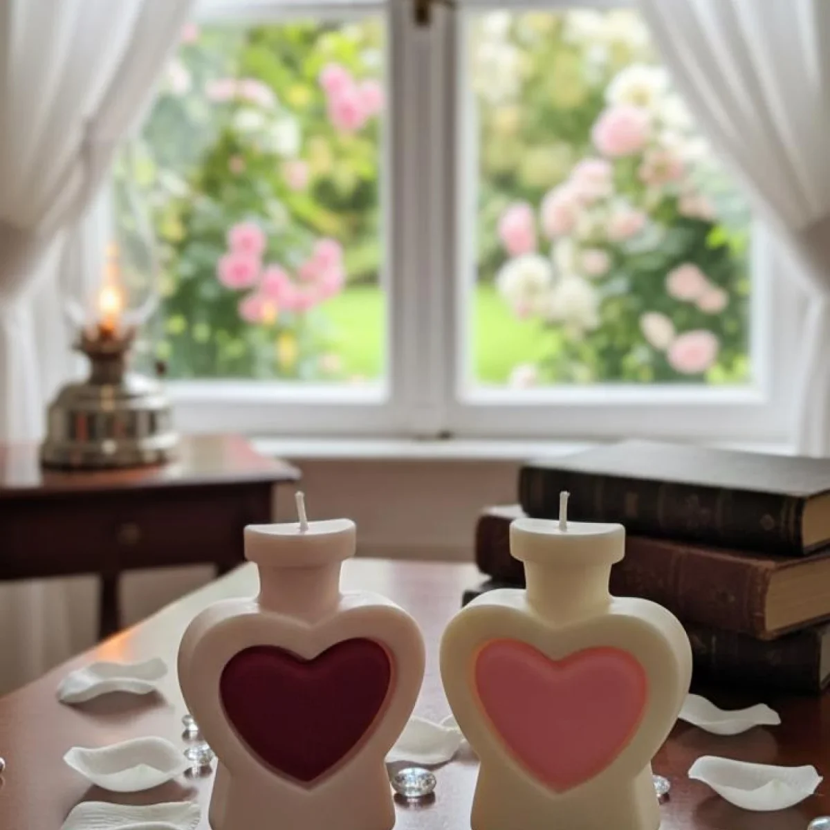 Love portion handmade candle set of 2