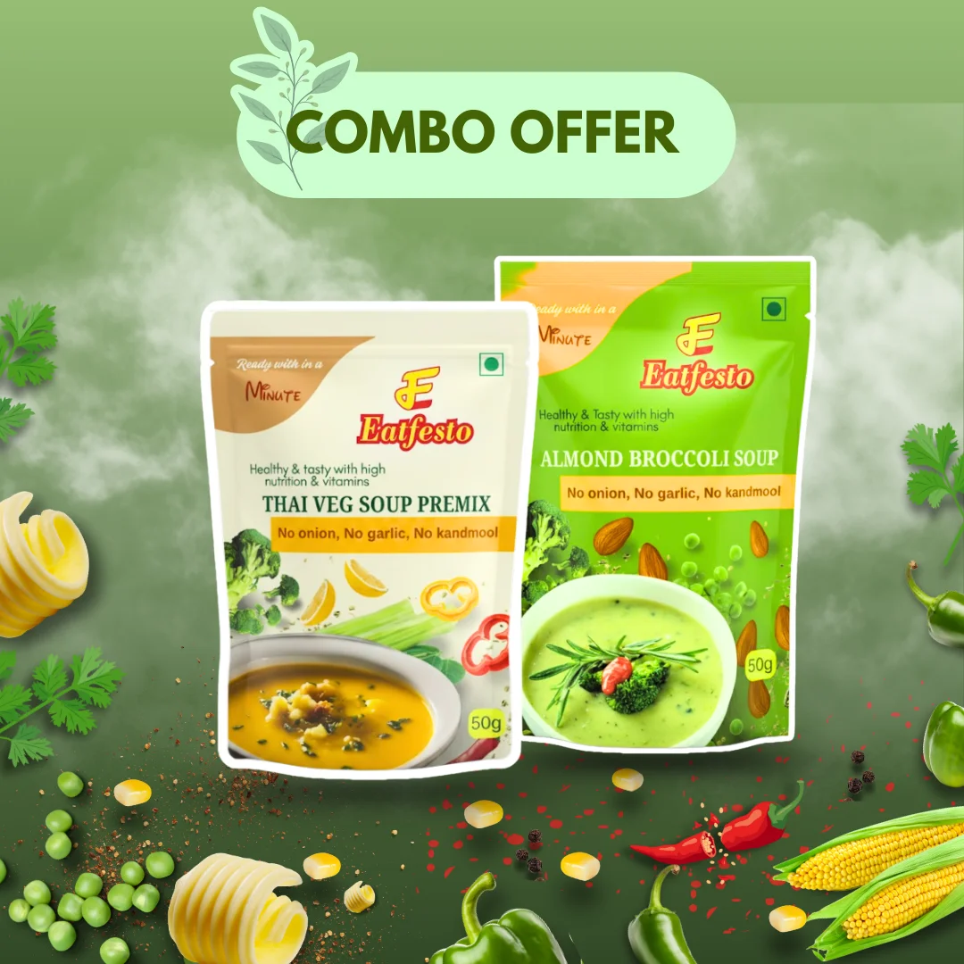 Best Thai Veg Soup and Broccoli Almond Soup Combo Pack