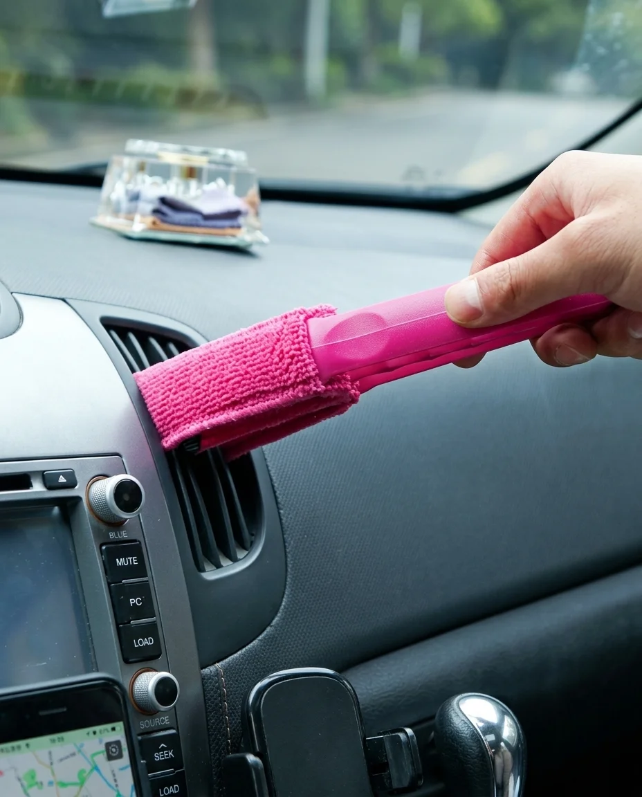 Microfiber Window Blind & Car Vent Duster | Washable Gap Cleaner (Pack of 2)