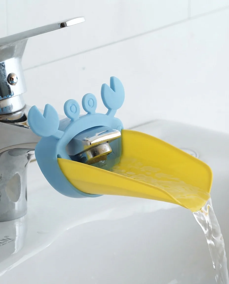 Cute Crab Faucet Extender for Kids | Fun Sink Water Extender & Hand Washing Helper (Pack of 2)