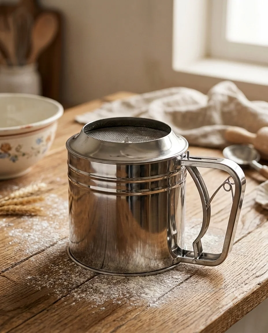 Stainless Steel Flour Sieve | Hand-Held Mesh Baking Sifter