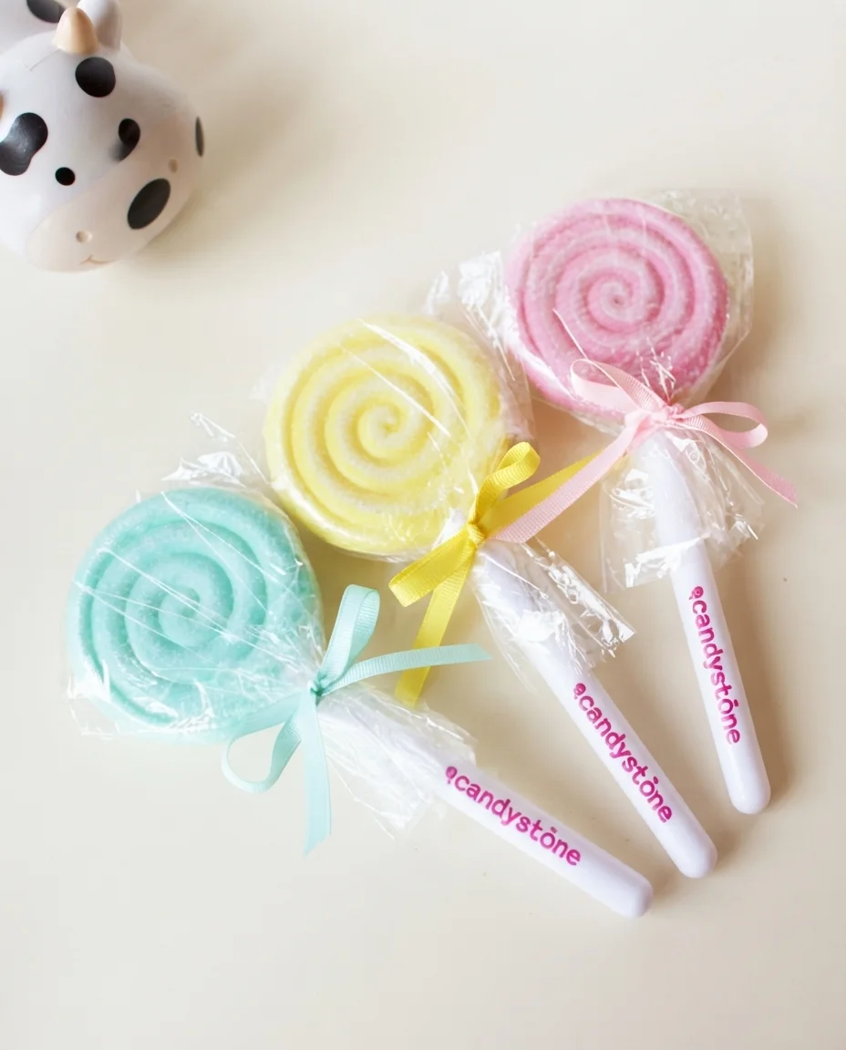 Lollipop Foot Pumice Sponge Brush | Exfoliating Pedicure Scrub Tool (Pack of 2 || Random Color) alt