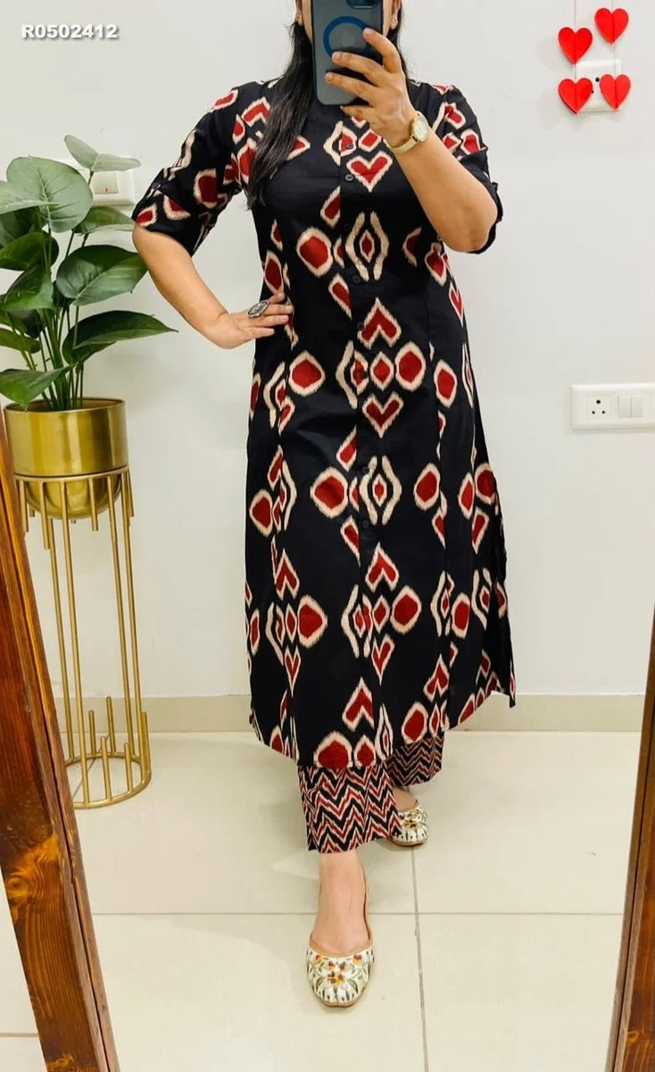 RK ethinics ...Co-Ords set in Aline kurti pattern paired with Ankle length pant giving