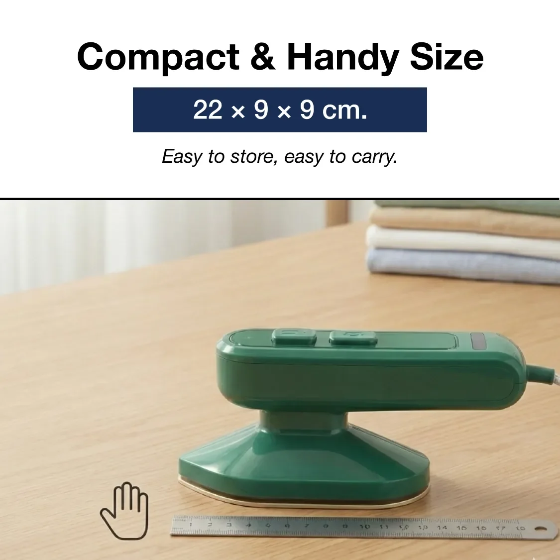 Portable Steam Iron – 2-in-1 Travel Garment Steamer | Happy Bathers  SKU 0312_mini_steam_iron_1pc  DSIN 312 4