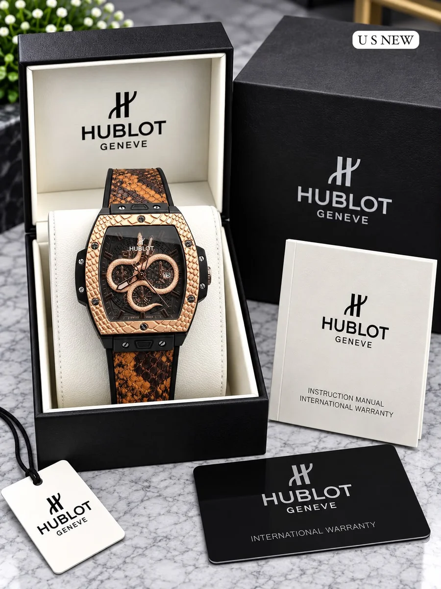 *HUBLOT  Ultraflat Titanium Silver Dial Men's Watch Limited Edition * 7