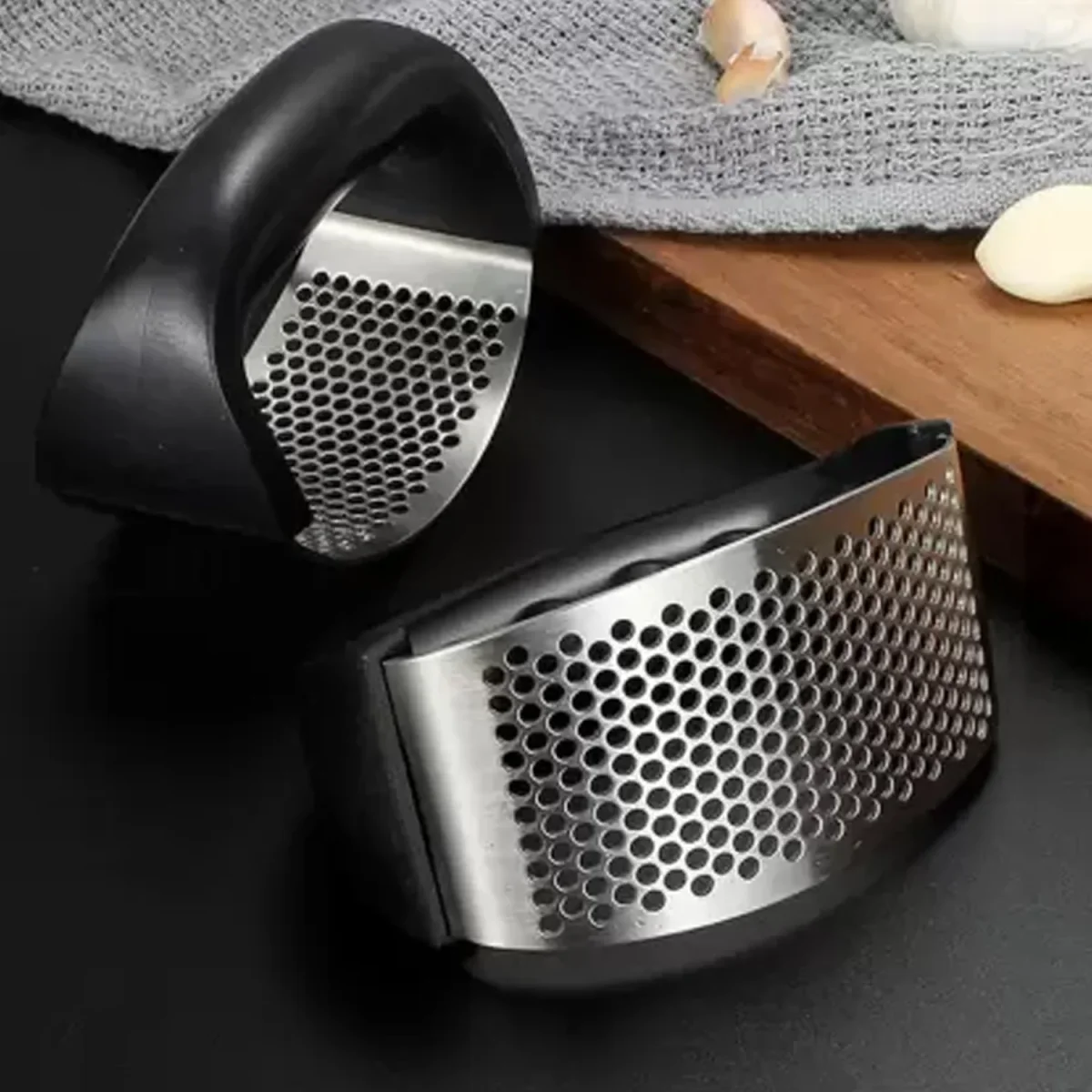 Garlic Press – Rocking Stainless Steel Ginger Mincer for Kitchen | GripChef 3
