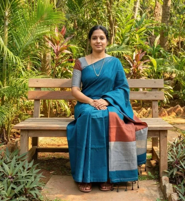 Product ID: mKn9aOSB  Samaira Khadi Cotton Saree Running Blouse 2