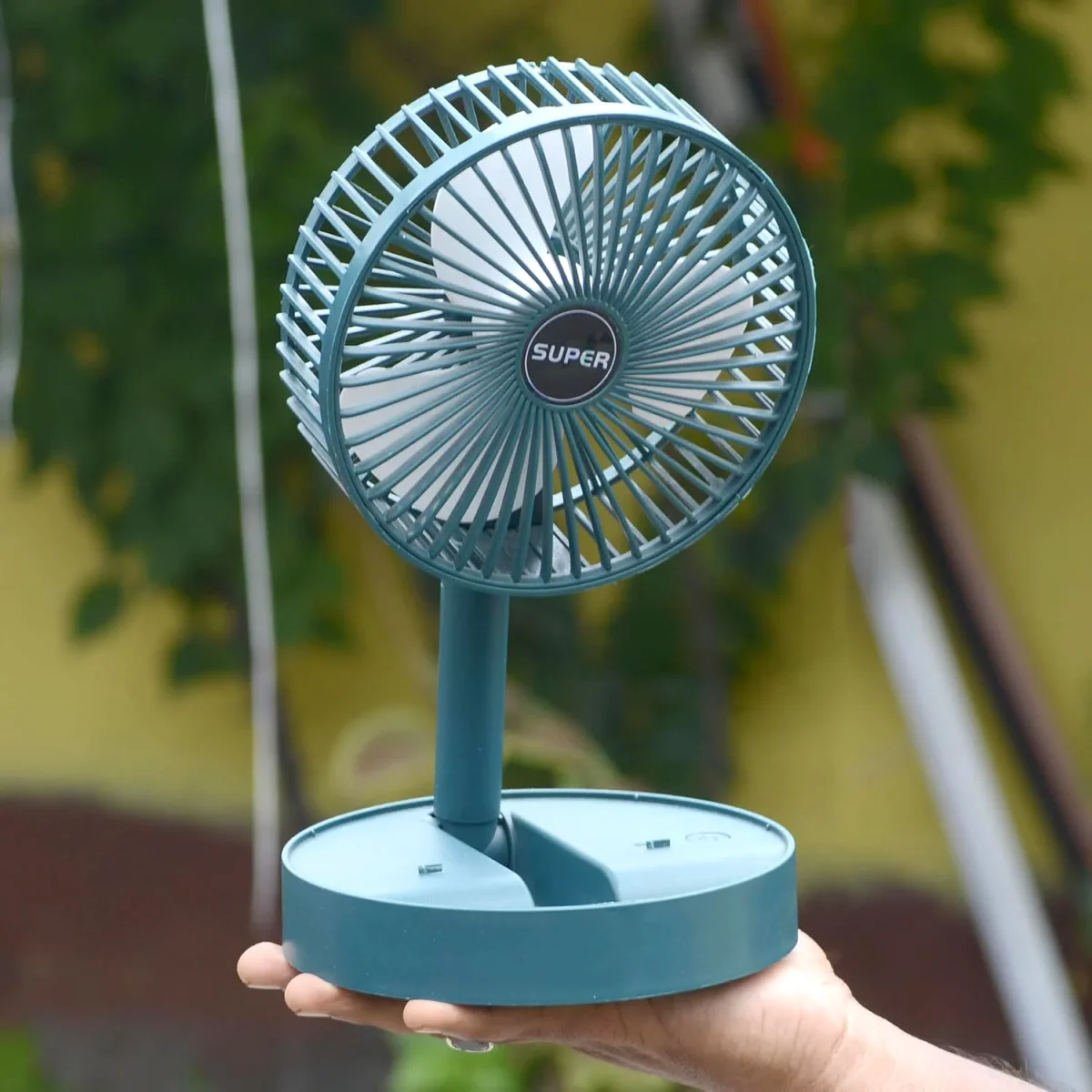 Portable Desktop Fan – Adjustable, Silent, Foldable | Velvet Wellness SKU 4642_telescopic_fan_adjustable  DSIN 4642 2