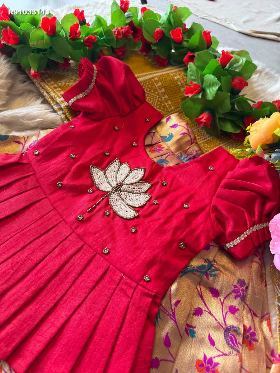 RK ethinic...Lehenga:- RK Ethnic....Paithani silk with zari weaving and Meena's design 5