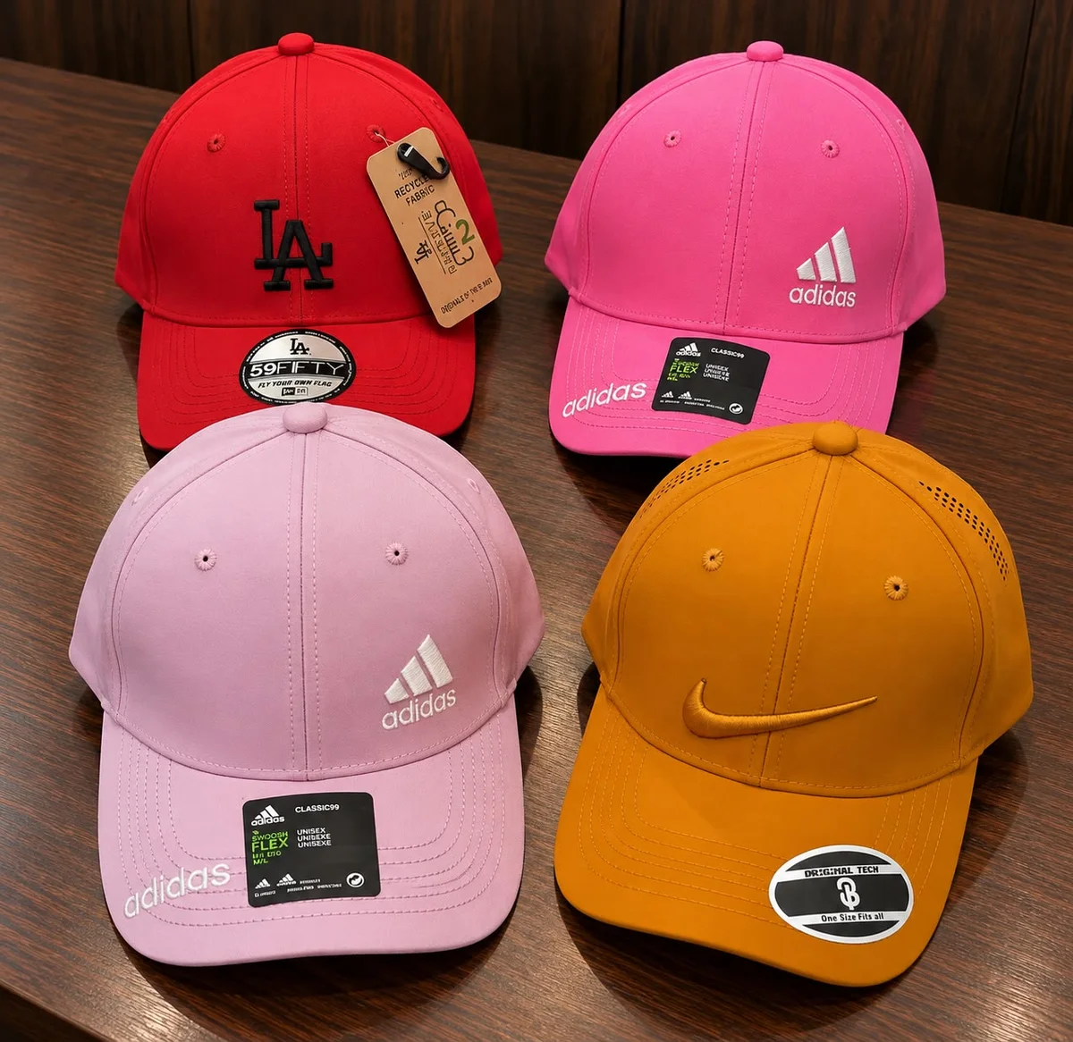 HUGO  PUMA  ADIDAS  NIKE  UNDER ARMOUR  NY  LA  Polo  MIXED BRANDED CAPS 4