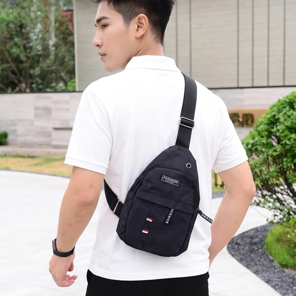 Waterproof USB Charging Sling Bag – Travel & Crossbody | FERVENT  SKU 13237_travel_shoulder_bag_1pc  DSIN 13237 3