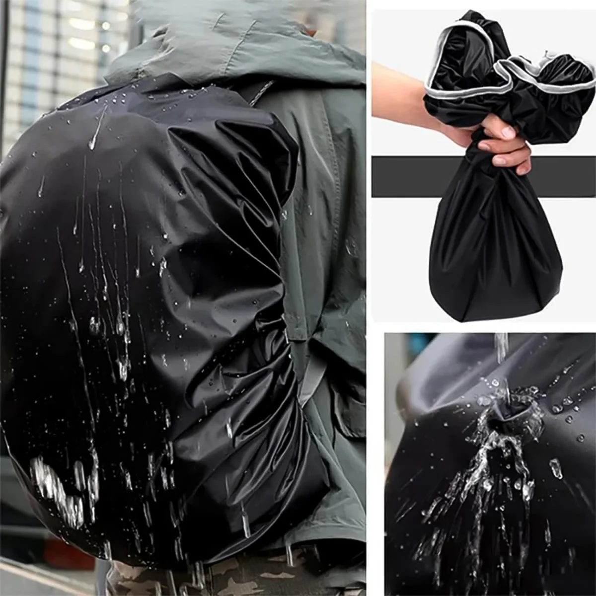 Waterproof Backpack Rain Cover for 20-40L Bags     SKU 4100_waterproof_bag_cover_1pc  DSIN 4100 3