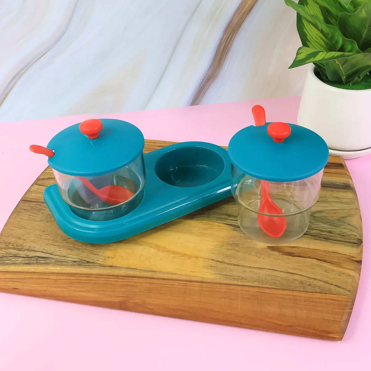 Multipurpose Spice Container Set – Durable & Compact Kitchen Storage SKU 10544_supermom_storewell_2pc  DSIN 10544 3