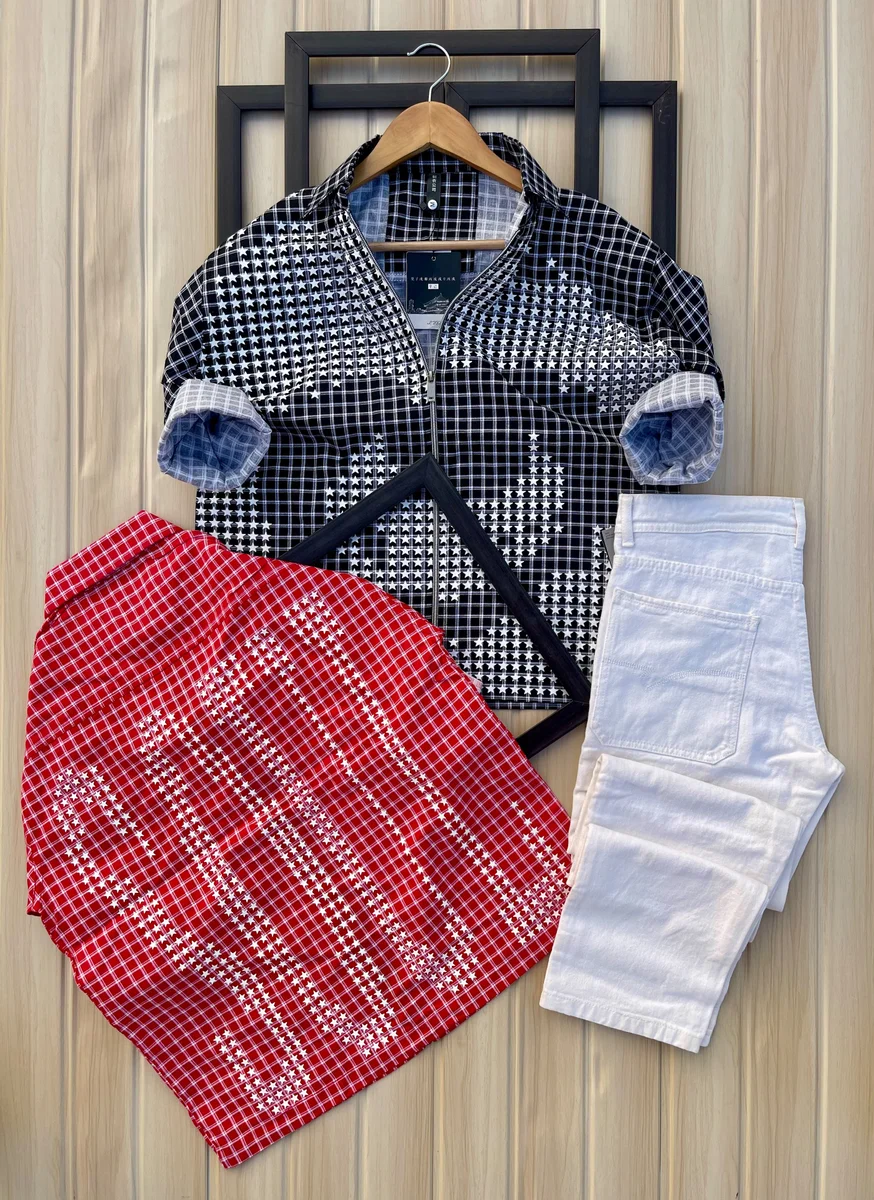 Brand :- DISGNER HOOD  Party wear Most demanded premium shirt article  Complete zipper Boxy fit shirt 4