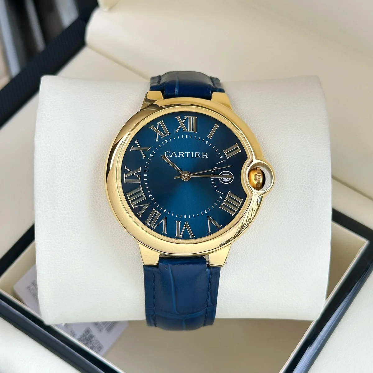 The Cartier Ballon Bleu is a luxurious and elegant timepiece that embodies Cartier's signature craftsmanship and timeless design. 2