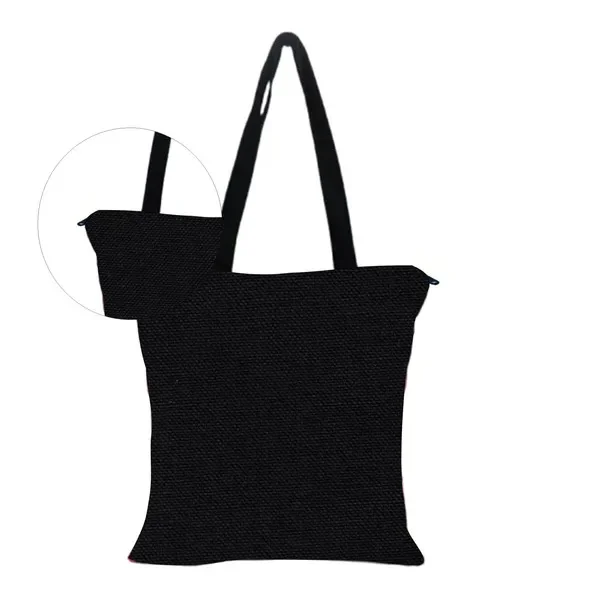 Product ID: hXcA5Qts  Cute Catty Zipper Tote Bag 3