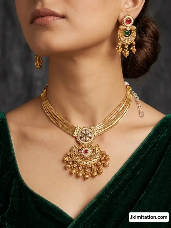 Product ID: mShIIuoS  High Brass Gold Premium Quality Necklace 2