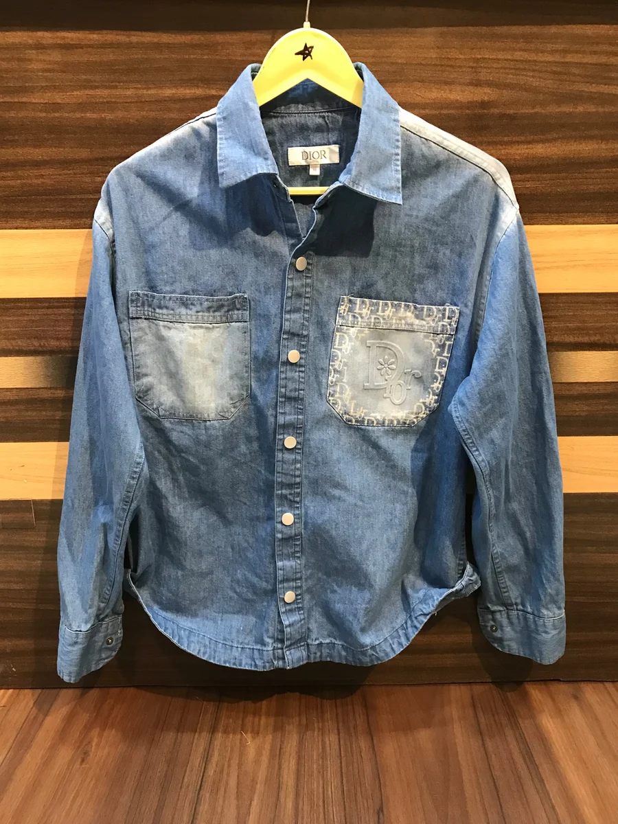 DIOR  HIGH QUALITY  PREMIUM DENIM SHIRT  JACKET STYLE