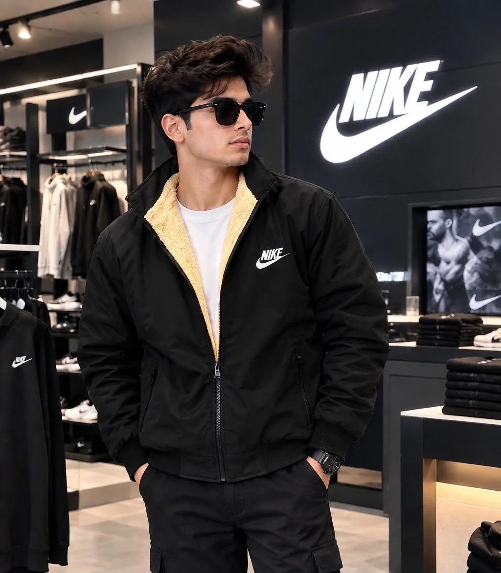 NIKE JACKETS IN STOCK  BIG SIZES  BRAND - NIKE  7a QUALITY  WATER PROOF & WIND BREAKER ALL OVER INSIDE HIGH QUALITY FURR 2