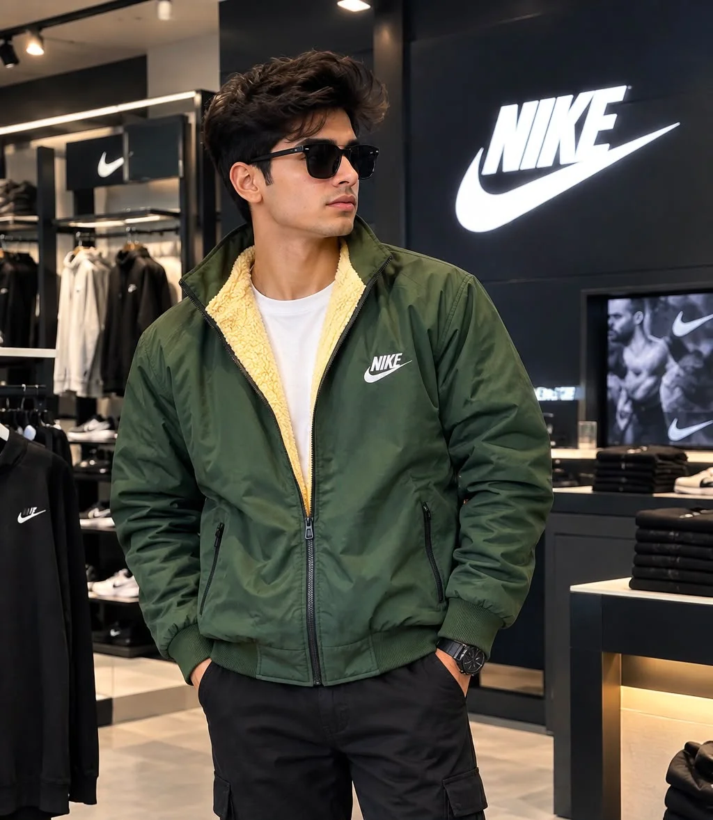 NIKE JACKETS IN STOCK  BIG SIZES  BRAND - NIKE  7a QUALITY  WATER PROOF & WIND BREAKER ALL OVER INSIDE HIGH QUALITY FURR 6