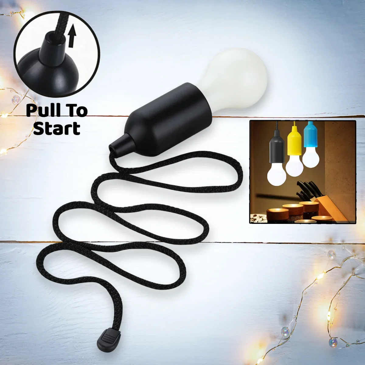 LED Pull Cord Light – Portable Battery Bulb | Indo Glow  SKU 12899_pull_cord_bulb  DSIN 12899