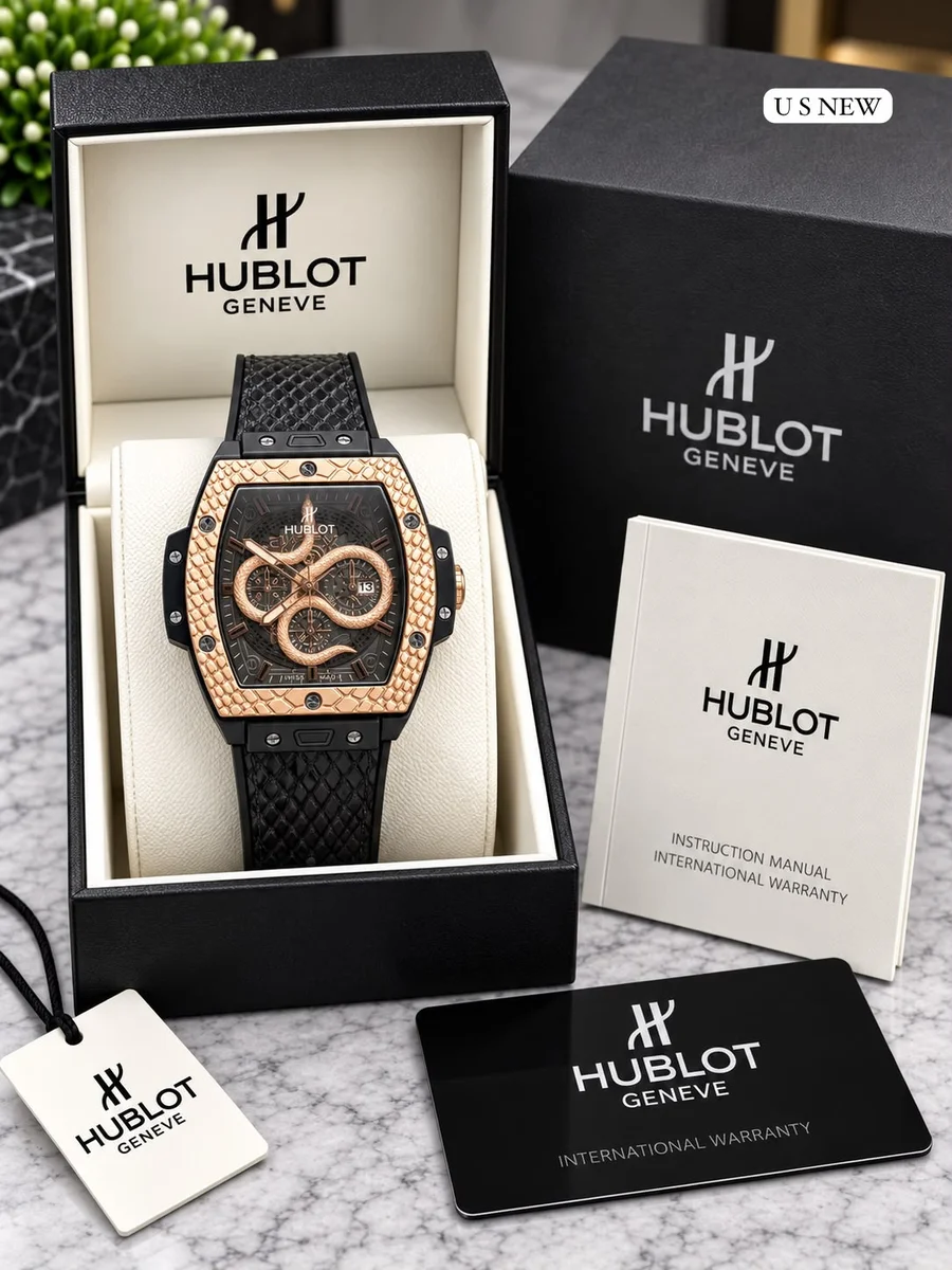 *HUBLOT  Ultraflat Titanium Silver Dial Men's Watch Limited Edition * 6