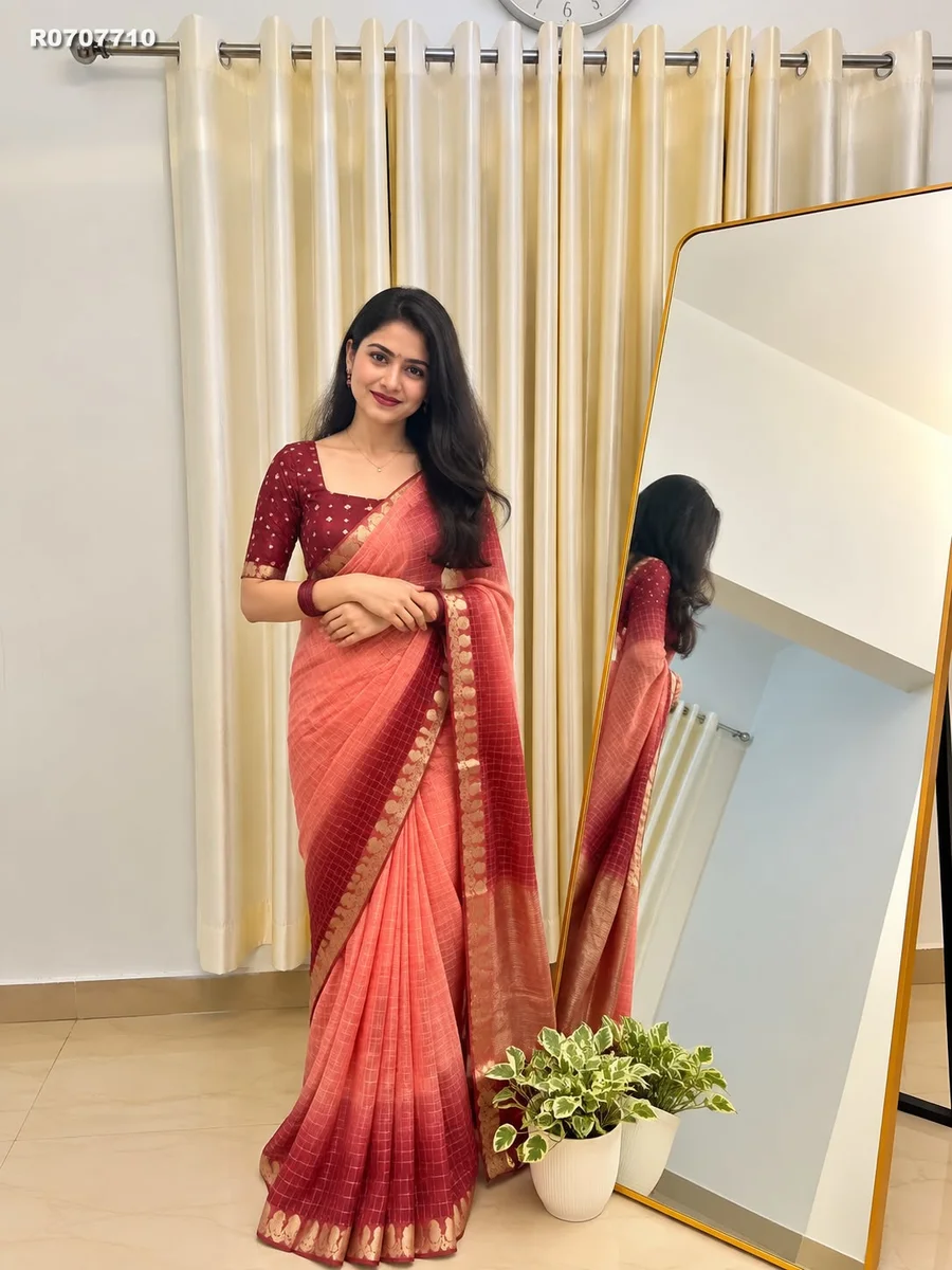 RK ethinics...New Colour Added  Viscose Georgette Saree With Viscose Blouse & premium 2D Daying