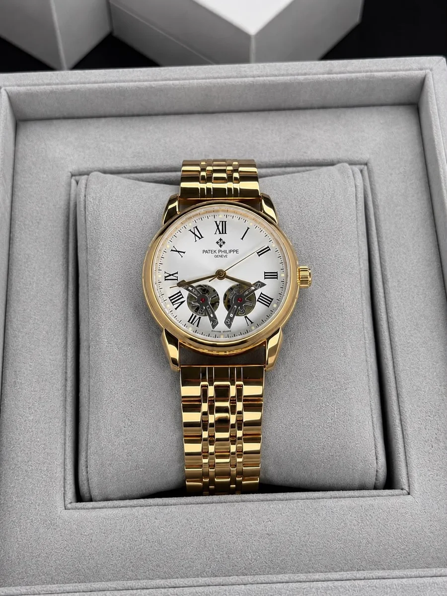Patek philippe Mens Luxury Skeleton Automatic Mechanical Wrist Watch 3