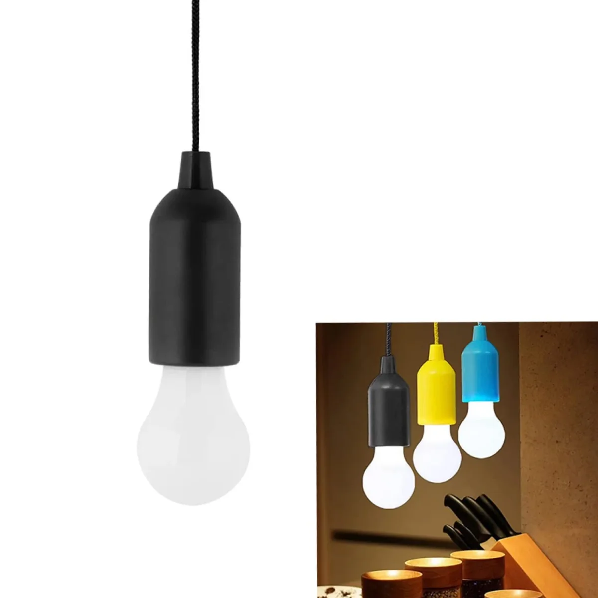 LED Pull Cord Light – Portable Battery Bulb | Indo Glow  SKU 12899_pull_cord_bulb  DSIN 12899 5