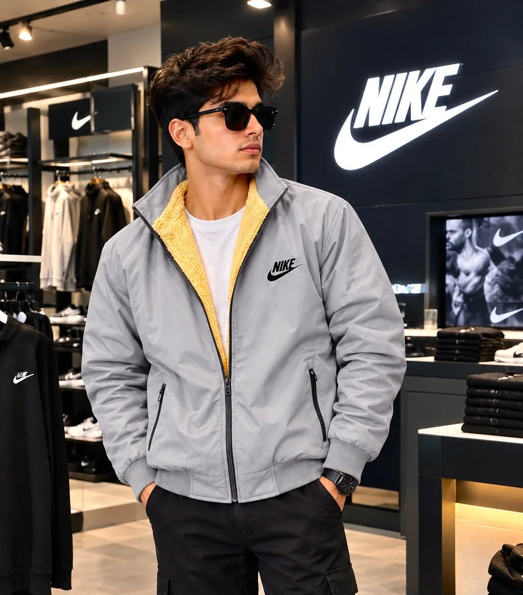 NIKE JACKETS IN STOCK  BIG SIZES  BRAND - NIKE  7a QUALITY  WATER PROOF & WIND BREAKER ALL OVER INSIDE HIGH QUALITY FURR
