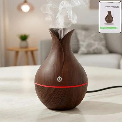 Mini Wooden Humidifier SKU-13882