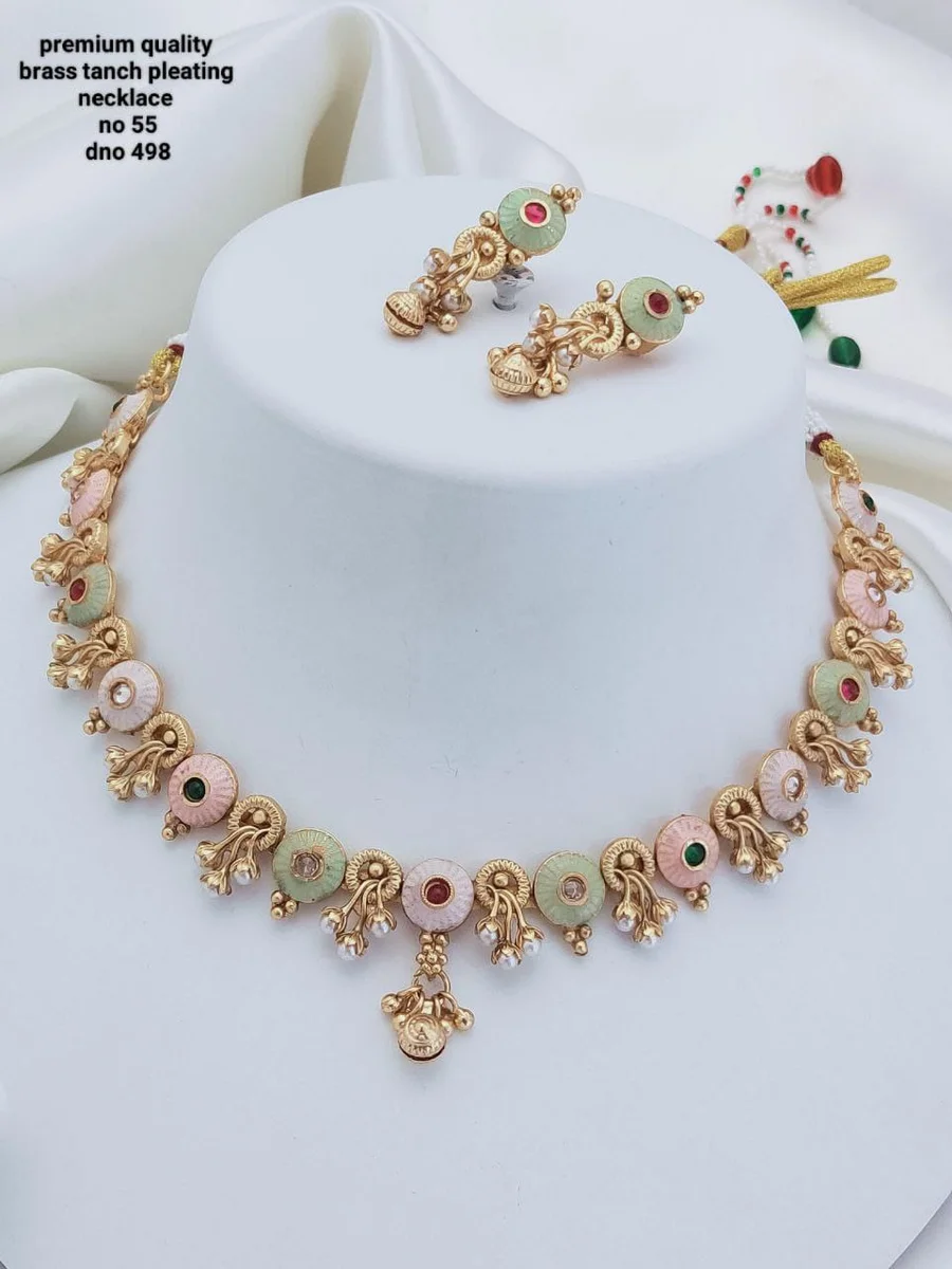 Product ID: OF47F6ne  Gold Plated High Brass Nceklace