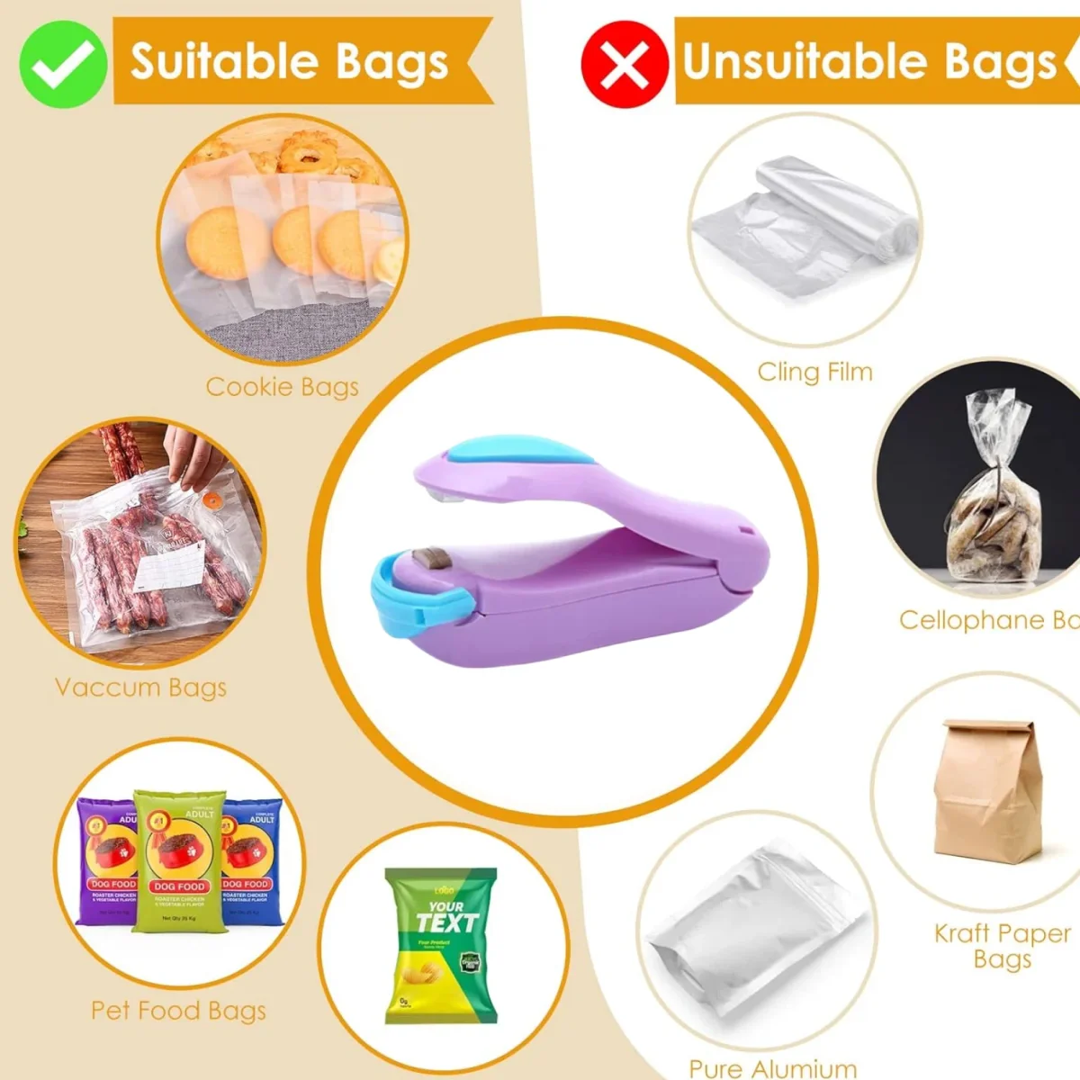 Mini Heat Sealer – Portable Food Bag Sealing Machine | XcelCraft 5