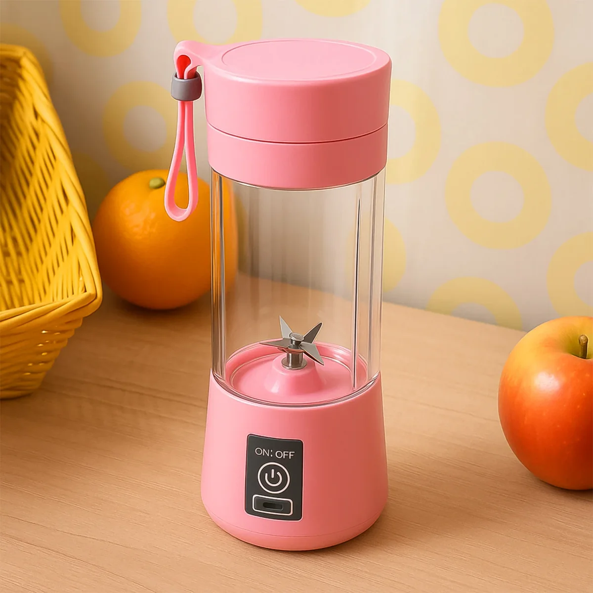 Portable USB Electric Juicer – 6-Blade Blender & Shaker | Chef’s Embrace  SKU 0133_usb_juicer_6blade  DSIN 133