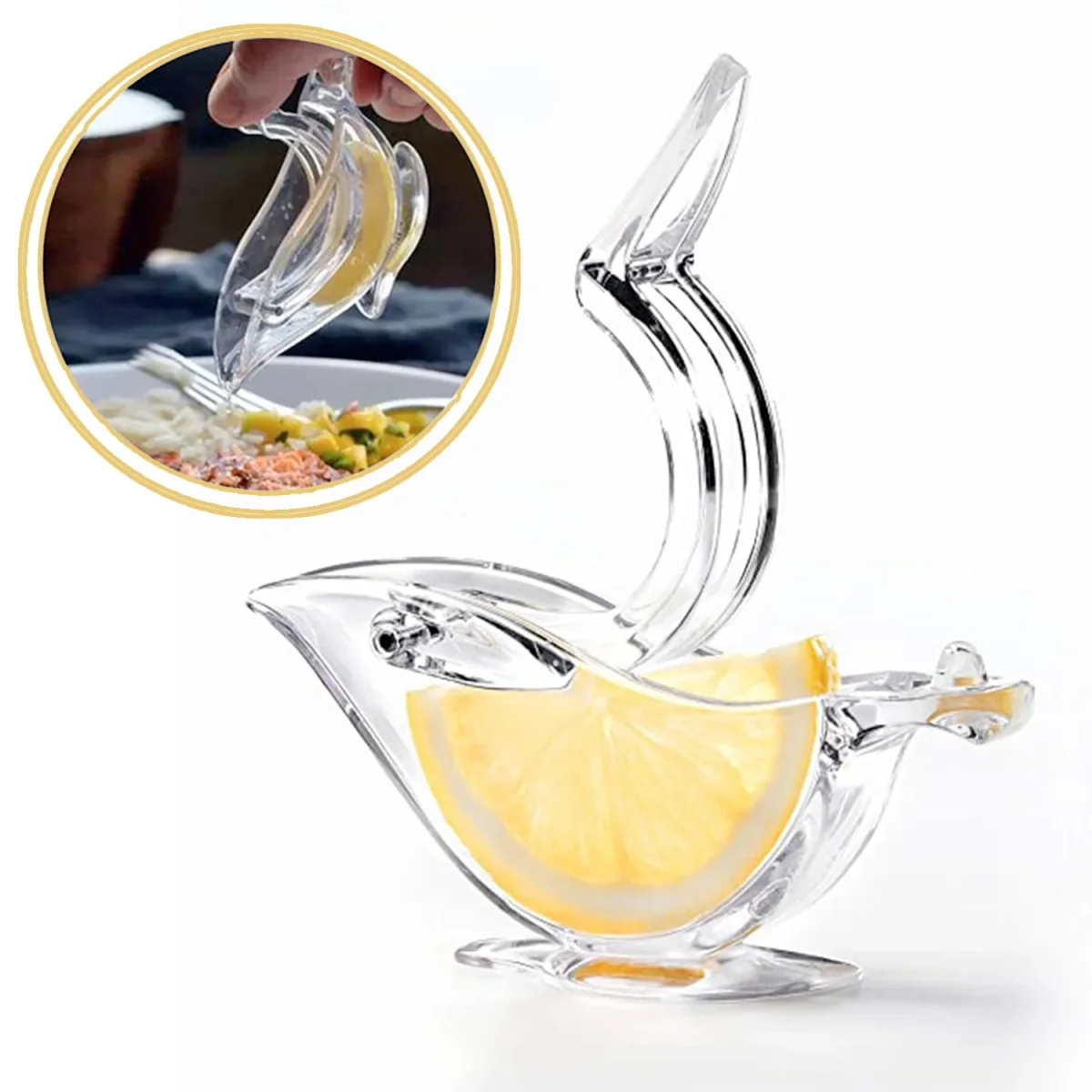 Lemon Squeezer – Bird-Shaped Manual Citrus Juicer | ChefAura  SKU 5345_boat_shape_lemon_sqz  DSIN 5345