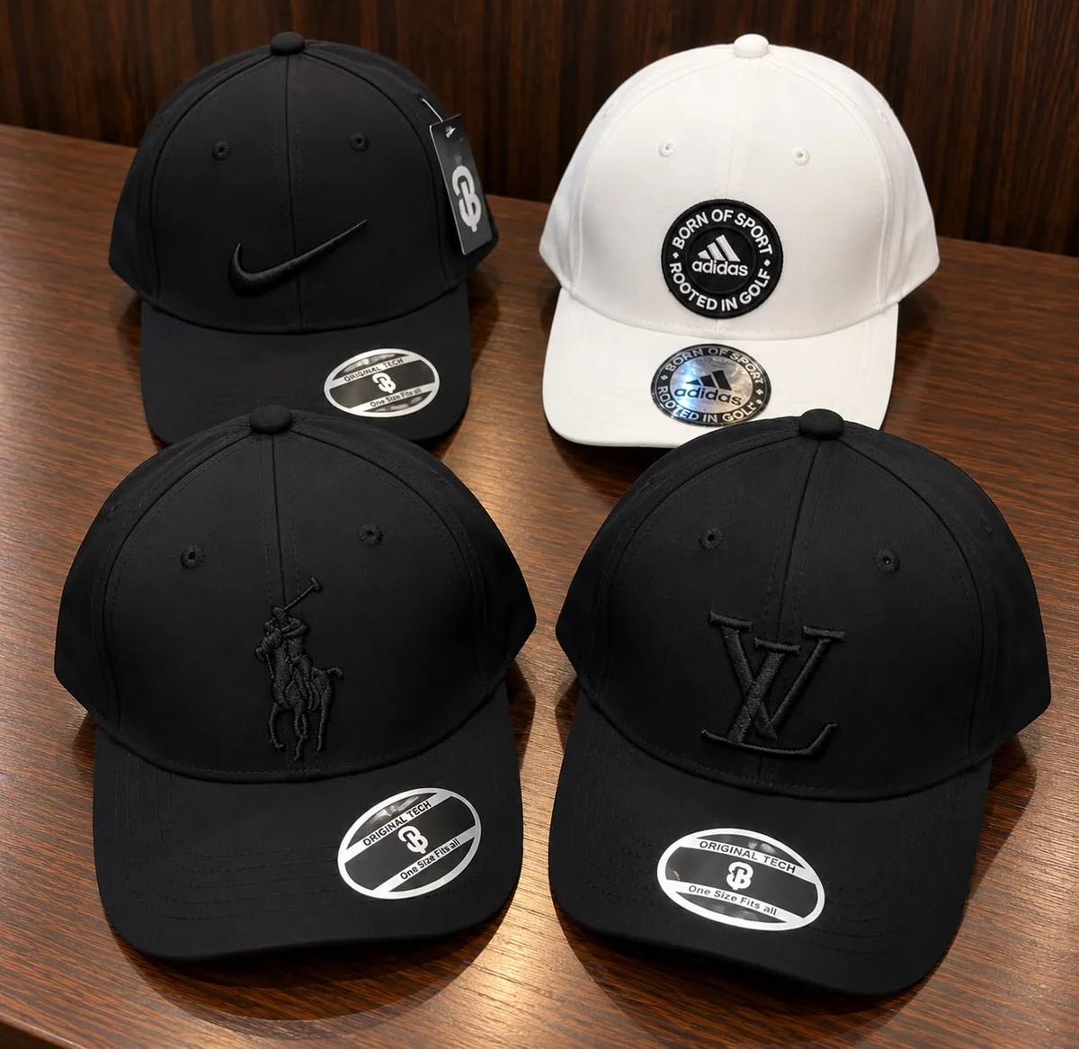 HUGO  PUMA  ADIDAS  NIKE  UNDER ARMOUR  NY  LA  Polo  MIXED BRANDED CAPS 7