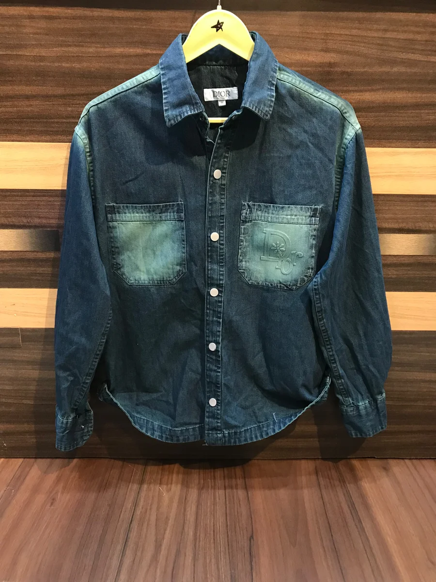 DIOR  HIGH QUALITY  PREMIUM DENIM SHIRT  JACKET STYLE 3