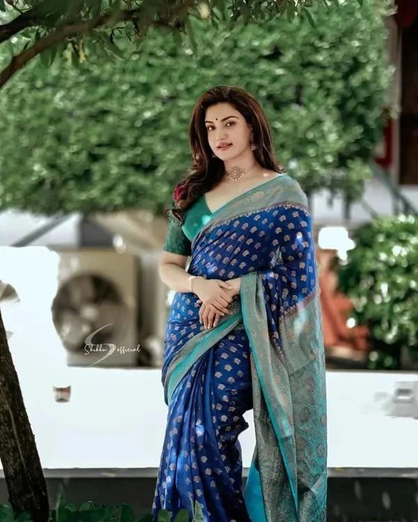 Product ID: NV4-ZvGw  Banarasi Semi-Silk Saree with Unstiched Blouse Piece 6