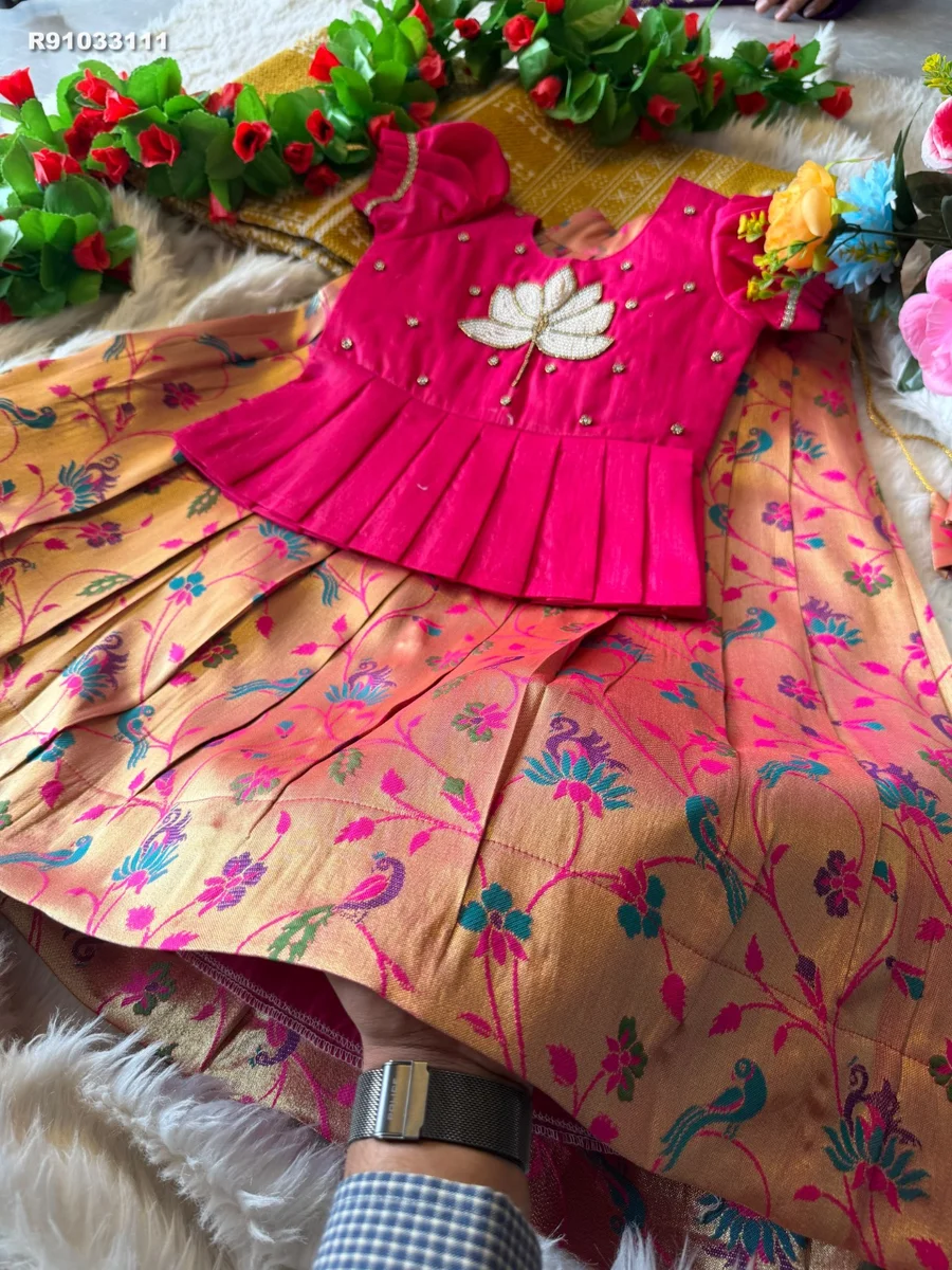 RK ethinic...Lehenga:- RK Ethnic....Paithani silk with zari weaving and Meena's design 3