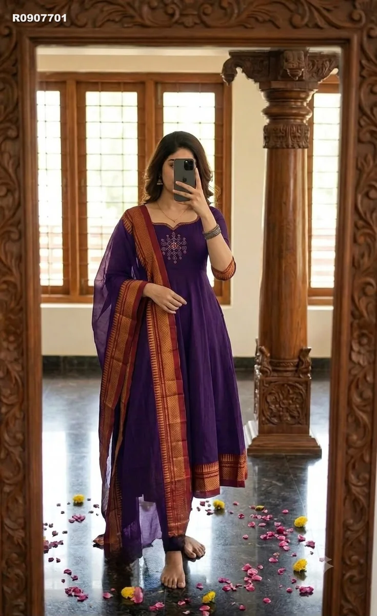 RK ethinic....Span cotton fabric with 3