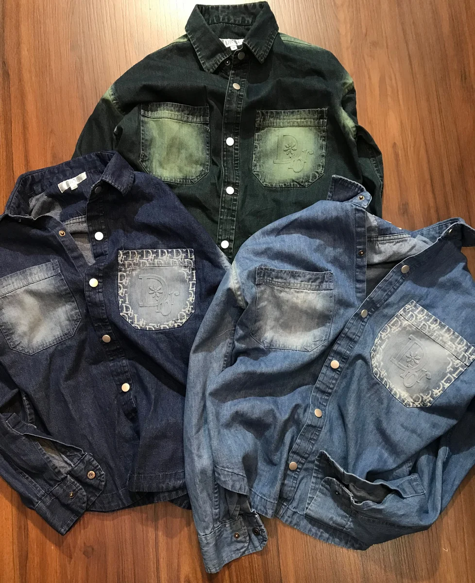 DIOR  HIGH QUALITY  PREMIUM DENIM SHIRT  JACKET STYLE 6