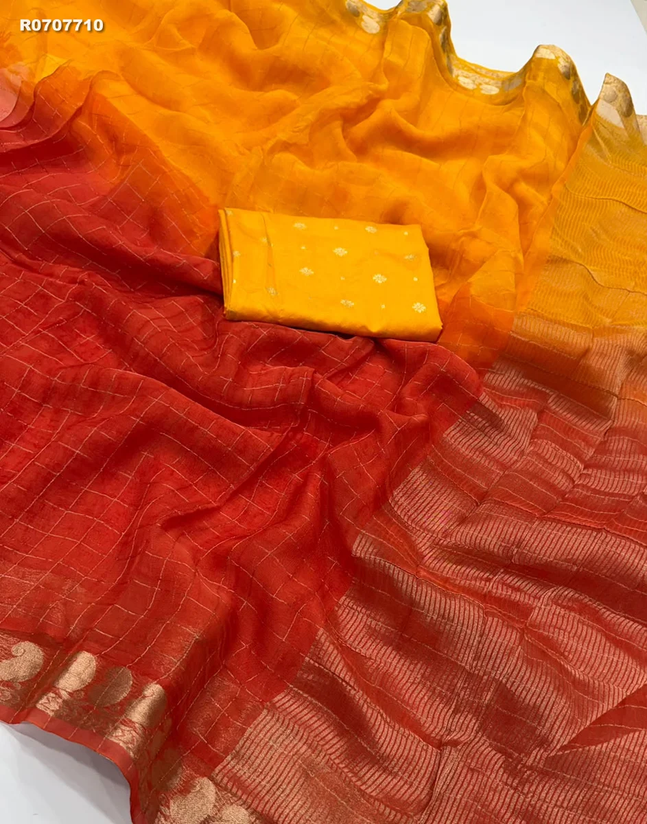 RK ethinics...New Colour Added  Viscose Georgette Saree With Viscose Blouse & premium 2D Daying 8