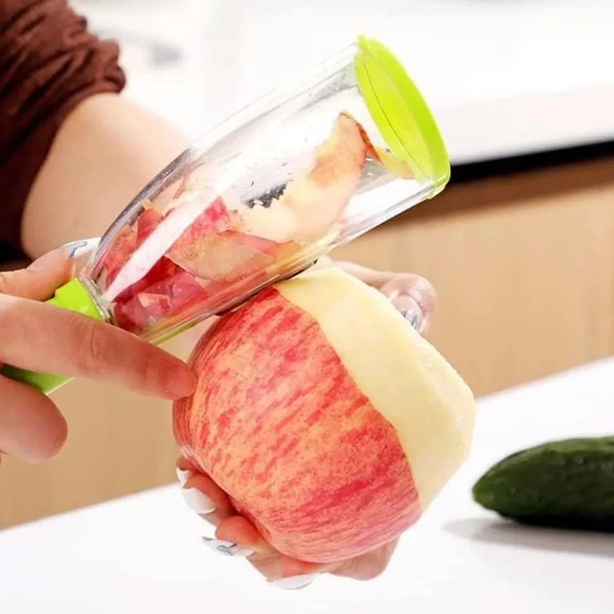 Smart Vegetable Peeler – Mess-Free with Container | Quickslice   SKU 2230_vegetable_fruit_peeler  DSIN 2230