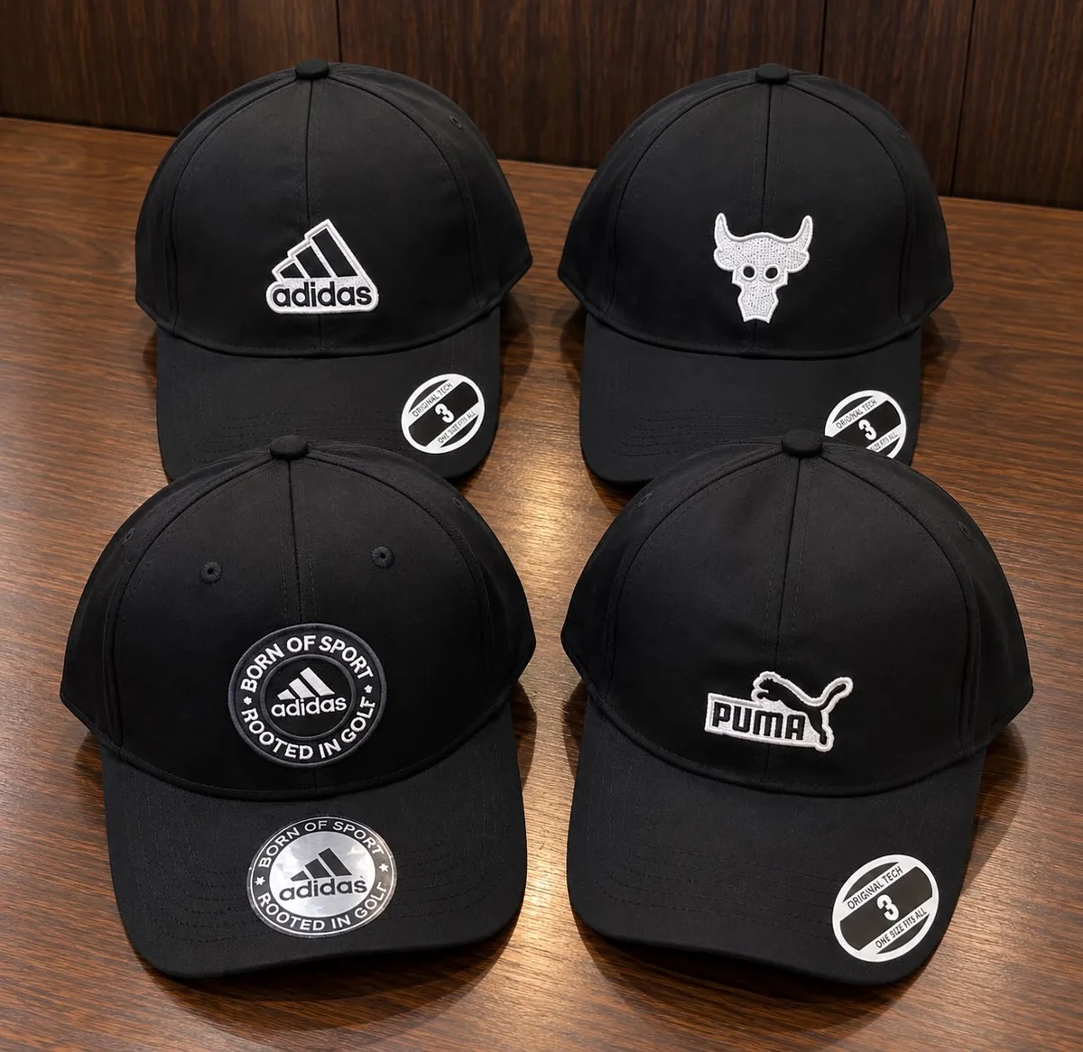 HUGO  PUMA  ADIDAS  NIKE  UNDER ARMOUR  NY  LA  Polo  MIXED BRANDED CAPS 6