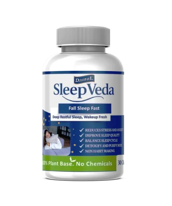Sleep Veda Ayurvedic Sleep Support Capsules – Natural Insomnia Relief, 15 Days Supply